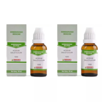 Bakson Acidum Salicylicum 1M (1000 CH) (30ml, Pack of 2)