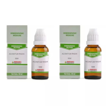 Bakson Aconitum Radix 50M CH (30ml, Pack of 2)