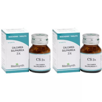 Medisynth Calcarea Sulphurica 3X (25g, Pack of 2)