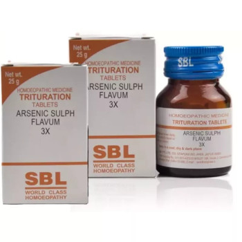 SBL Arsenic Sulphuratum Flavum 3X (25g, Pack of 2)