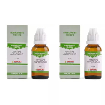 Bakson Aethiops Antimonialis 50M CH (30ml, Pack of 2)