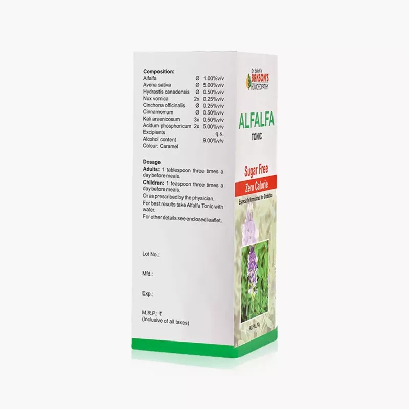 Bakson Alfalfa Tonic (Sugar Free) (450ml, Pack of 2)