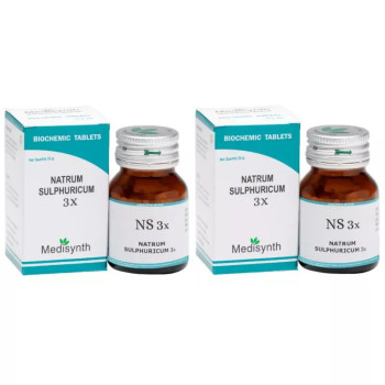 Medisynth Natrum Sulphuricum 3X (25g, Pack of 2)