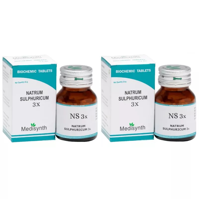 Medisynth Natrum Sulphuricum 3X (25g, Pack of 2)
