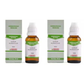 Bakson Aurum Muriaticum 50M CH (30ml, Pack of 2)