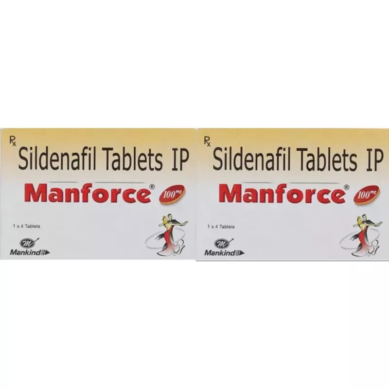 Mankind Pharma Manforce Sildenafil (4tab, Pack of 2)