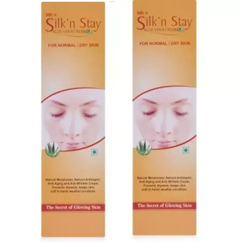 SBL Silk N Stay Aloe Vera Cream Normal And Dry Skin (100g, Pack of 2)