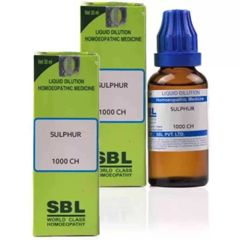 SBL Sulphur 1M (1000 CH) (30ml, Pack of 2)