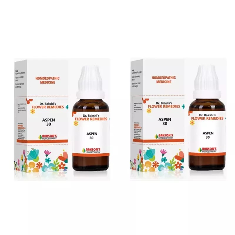 Bakson Bach Flower Aspen 30 CH (30ml, Pack of 2)