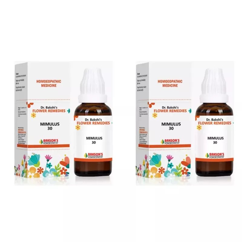 Bakson Bach Flower Mimulus 30 CH (30ml, Pack of 2)