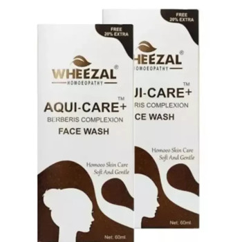 Wheezal Aqui Care+ Berberies Complexion Face Wash (60ml, Pack of 2)