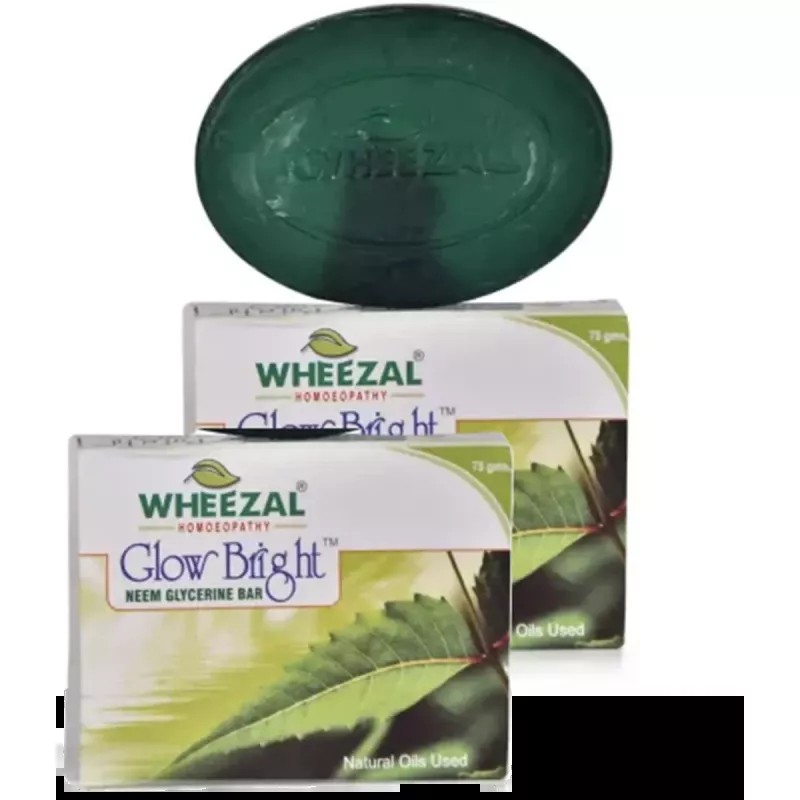 Wheezal Glow Bright Neem Soap (75g, Pack of 2)