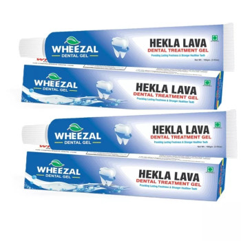 Wheezal Hekla Lava Dental Gel (100g, Pack of 2)