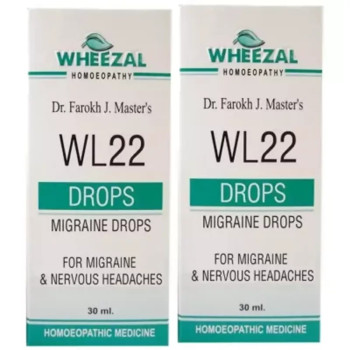 Wheezal WL-22 Migraine Drops (30ml, Pack of 2)