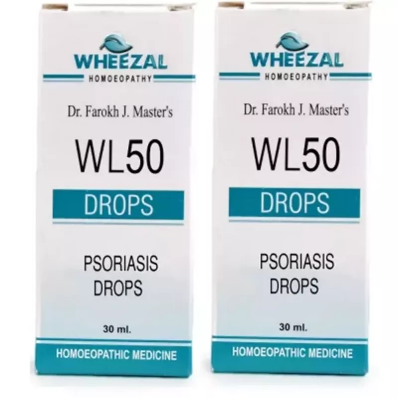 Wheezal WL-50 Psoriasis Drops (30ml, Pack of 2)