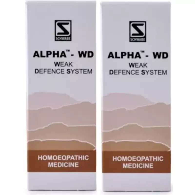 Willmar Schwabe India Alpha WD (Weak Defence System) (30ml, Pack of 2)