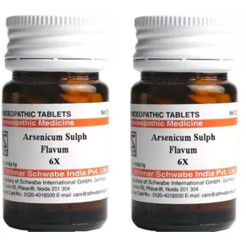 Willmar Schwabe India Arsenicum Sulph Flavum 6X (20g, Pack of 2)