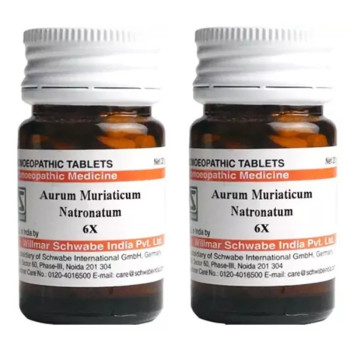 Willmar Schwabe India Aurum Muriaticum Natronatum 6X (20g, Pack of 2)