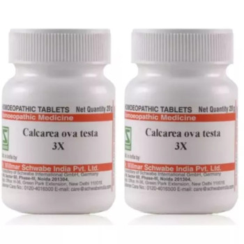 Willmar Schwabe India Calcarea Ova Testa 3X (20g, Pack of 2)