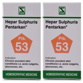 Willmar Schwabe India Hepar Sulphuris Pentarkan (20g, Pack of 2)