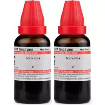 Willmar Schwabe India Ratanhia 1X (Q) (30ml, Pack of 2)