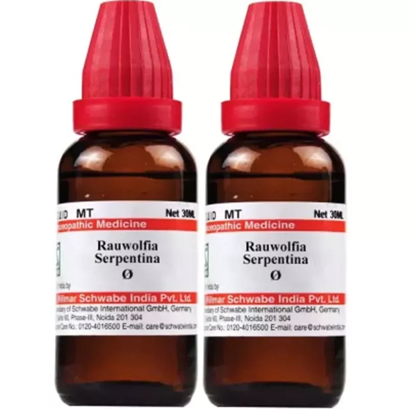 Willmar Schwabe India Rauvolfia Serpentina 1X (Q) (30ml, Pack of 2)