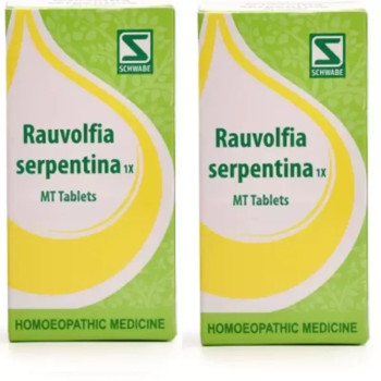 Willmar Schwabe India Rauvolfia Serpentina 1X Tablets (20g, Pack of 2)