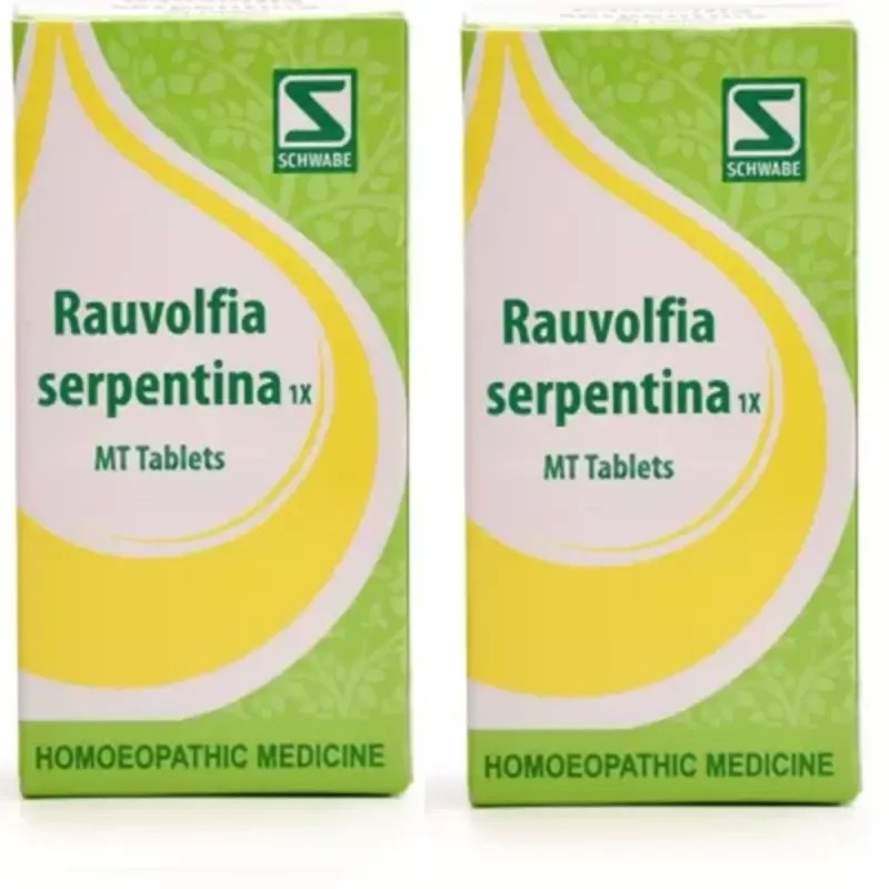 Willmar Schwabe India Rauvolfia Serpentina 1X Tablets (20g, Pack of 2)