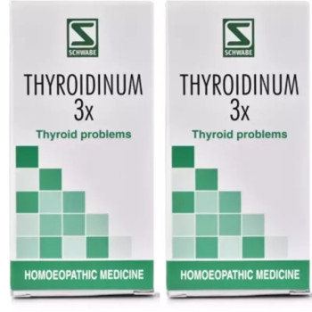 Willmar Schwabe India Thyroidinum 3X (20g, Pack of 2)