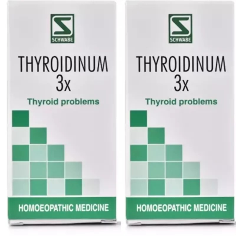 Willmar Schwabe India Thyroidinum 3X (20g, Pack of 2)