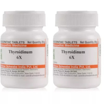 Willmar Schwabe India Thyroidinum 6X (20g, Pack of 2)