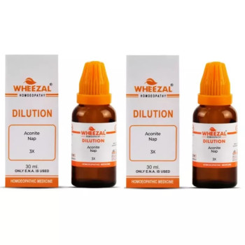 Wheezal Aconite Nap 3X (30ml, Pack of 2)