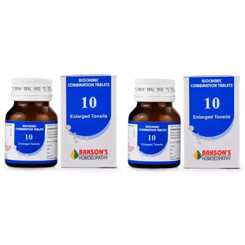 Bakson Biochemic Combination 10 (25g, Pack of 2)