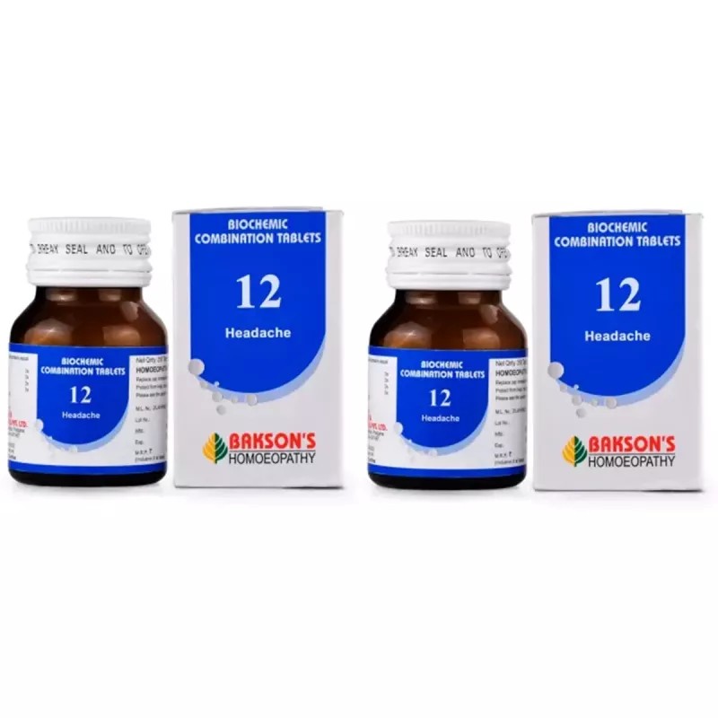 Bakson Biochemic Combination 12 (25g, Pack of 2)