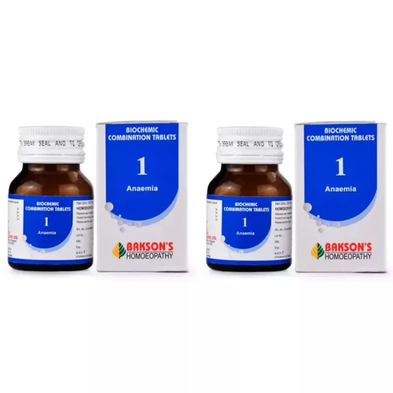 Bakson Biochemic Combination 1 (25g, Pack of 2)