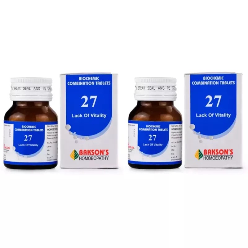 Bakson Biochemic Combination 27 (25g, Pack of 2)