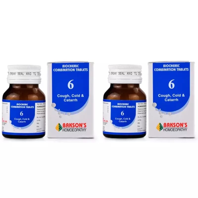 Bakson Biochemic Combination 6 (25g, Pack of 2)