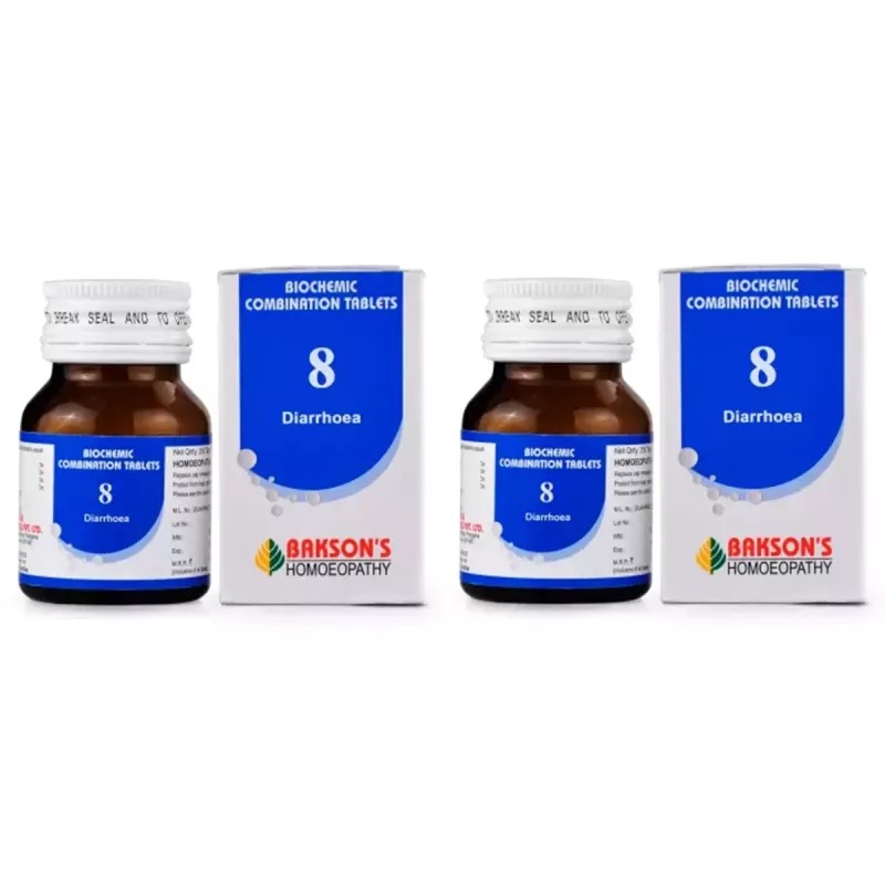 Bakson Biochemic Combination 8 (25g, Pack of 2)