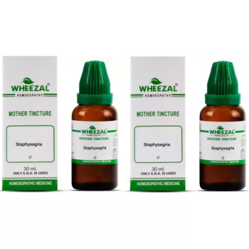 Wheezal Staphysagria 1X (Q) (30ml, Pack of 2)