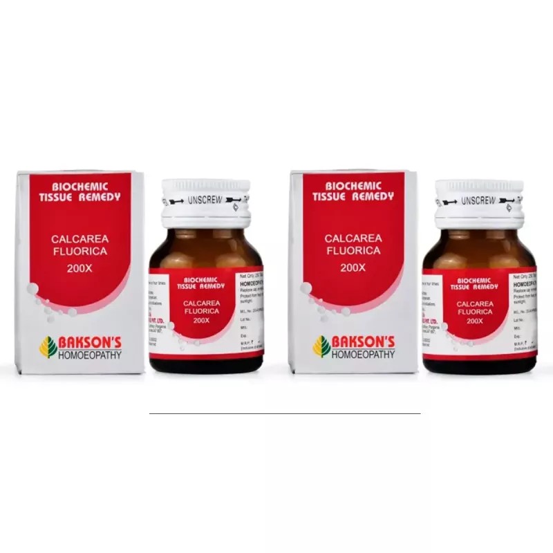 Bakson Calcarea Fluorica 200X (25g, Pack of 2)