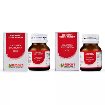 Bakson Calcarea Sulphurica 200X (25g, Pack of 2)