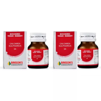 Bakson Calcarea Sulphurica 3X (25g, Pack of 2)
