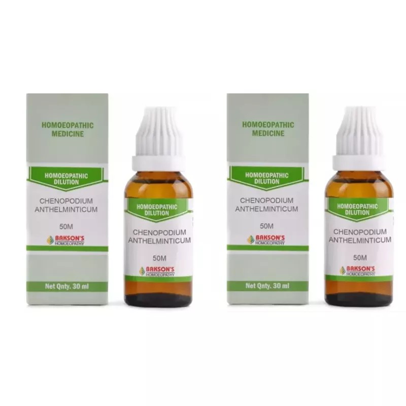 Bakson Chenopodium Anthelminticum 50M CH (30ml, Pack of 2)