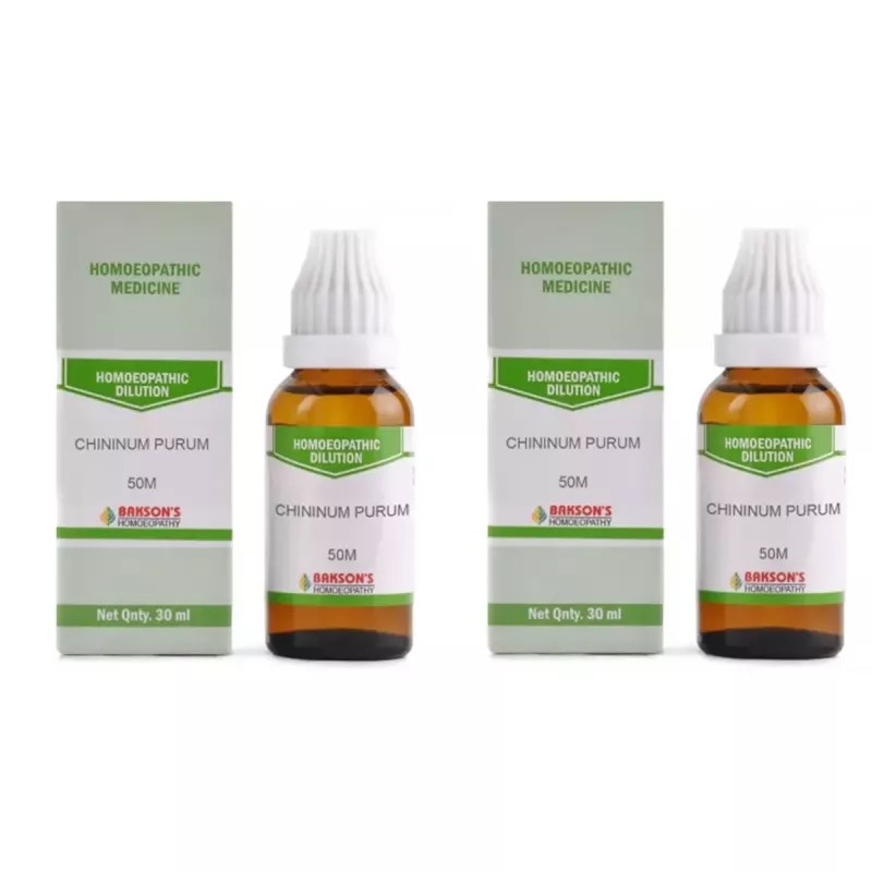 Bakson Chininum Purum 50M CH (30ml, Pack of 2)