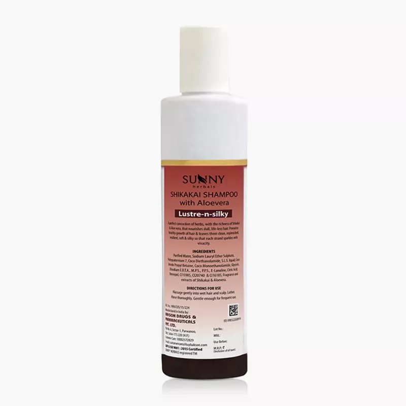 Bakson Sunny Shikakai Shampoo with Aloe Vera (250ml)