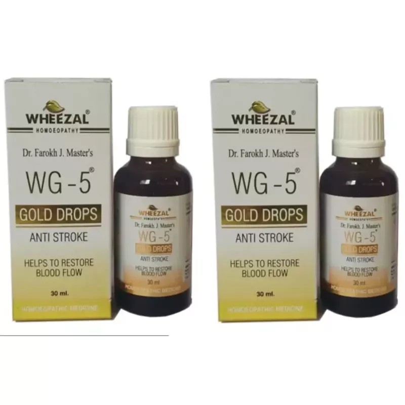Wheezal WG 5 Gold Drops Anti Stroke (30ml, Pack of 2)