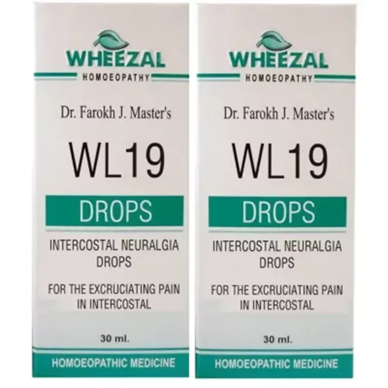 Wheezal WL-19 Intercostal Neuralgia Drops (30ml, Pack of 2)