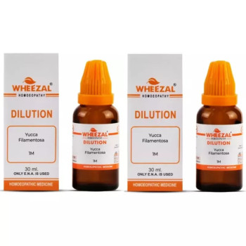 Wheezal Yucca Filamentosa 1M (1000 CH) (30ml, Pack of 2)