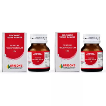Bakson Ferrum Phosphoricum 12X (25g, Pack of 2)