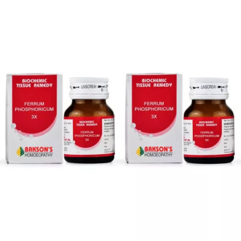 Bakson Ferrum Phosphoricum 3X (25g, Pack of 2)